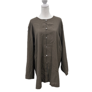 Women's Valerie Stevens Gray Silk Tunic Size 12